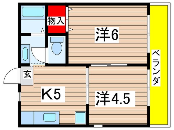 Ｔ・Ｍハイムの物件間取画像